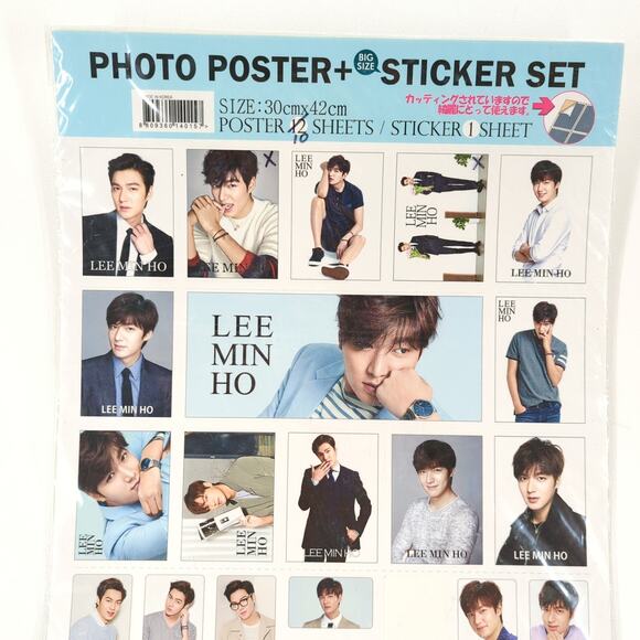 Lee Min Ho Photo Poster Sticker Set 20 Posters Premium Photo Book AS IS - Picture 13 of 15